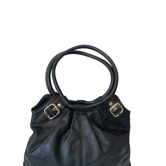 RELIC Black Hobo Multi-Compartment Faux Leather Shoulder Bag Purse - Picture 3 of 12